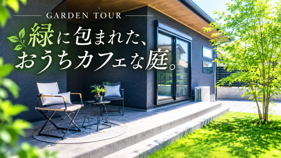 【ガーデンツアー】緑に包まれたおうちカフェが楽しめる心地よい庭｜新築外構をご紹介｜センスオブリゾート代表林によるガーデンツアーをお届けします